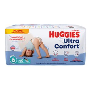 Pañal Huggies Ultraconfort Etapa 6 Niño 40 pzs