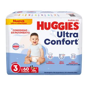 PaÑAl NiÑO  Ultra Confort Etapa 3  Huggies  60.0 - Pza