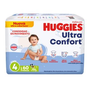 PaÑAl P/Bebe  Et-4 NiÑO Ultra Confort  Huggies  60.0 - Pza