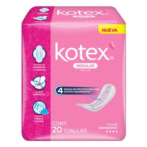 Toalla Fem  Clasica Ella S/A  Kotex Free & So  20.0 - Pza