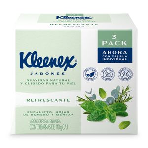 Jabon  Eucalipto Romero Menta 3 Pack  Kleenex  3.0 - Pza