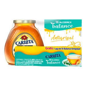 Miel Natural De Abeja 300 Gr  Nal + Té  Carlota  1.0 - Pack