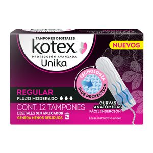 Tampones Digitales  Regular  Kotex  12.0 - Pza