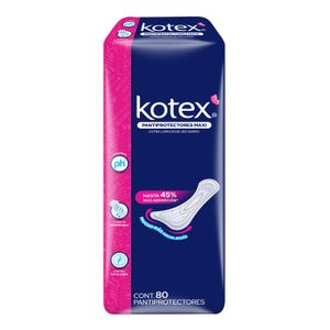 Pantiprotectores Diarios  Maxi Largos  Kotex  80.0 - Pza