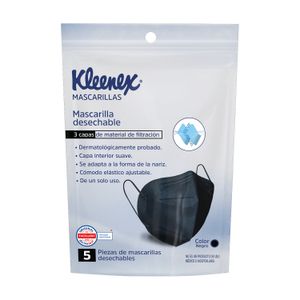 Mascarillas Desechables   Kleenex  Escudo  5.0 - Pza