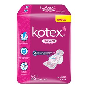 Toallas Femeninas  Anatomica C/ Alas 40 Toallas  Kotex  1.0