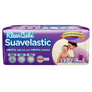 Pañales KleenBebé Suavelastic Etapa 5 Jumbo Unisex 40 Pañales