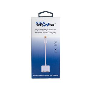 Adaptador De Audio  Para Iphone  Kick Power  1.0 - Pza