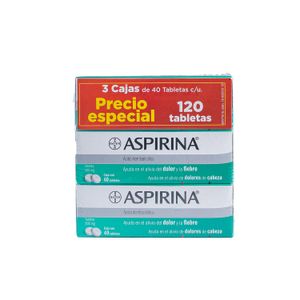 3 Pack  Aspirina  500 Mg  40.0 - Tab