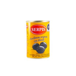 Aceituna Negra  Cacereña Con Hueso  Serpis  300.0 - gr