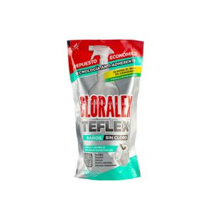 Limpiador Para Baños  Teflex Sin Cloro Repuesto  Cloralex  4