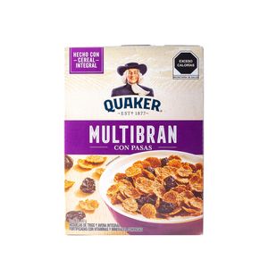 Cereal  Multibran Flakes Pasas  Quaker  420.0 - gr