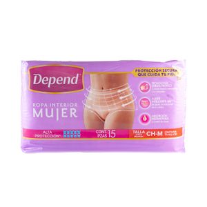 Ropa Interior Mujer  M  Depend  15.0 - Pza