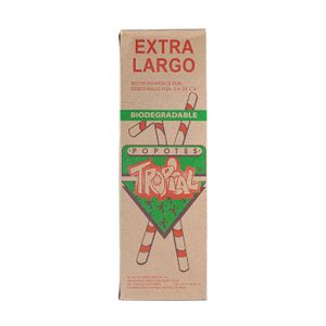 Popote  Gigante Bio 26 Cm  Tropical  150.0 - Pza