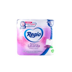 Papel Higienico  Aires De Lavanda 300hd  Regio  4.0 - Pza