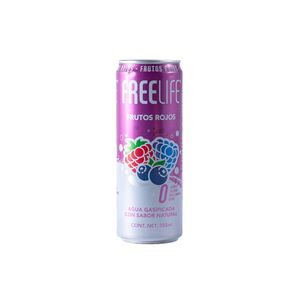 Agua Gasificada   Frutos  Rojos   Freelife  355.0 - ml
