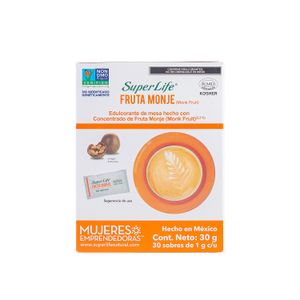 Stevia  Con Fruta Del Monje Sin Azucar  Super Life  30.0 - S