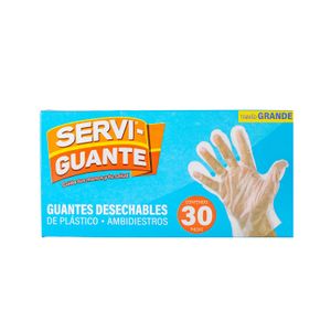 Guantes  Grandes  Servi Guante  30.0 - Pza