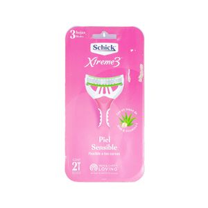Rastrillo  Piel Sensible Fem  Xtreme3   2.0 - Pza