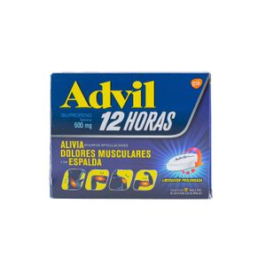 Ibuprofeno  600mg 12 Horas  Advil  12.0 - Pza