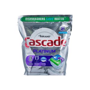 Detergente Lavavajillas   Platinum Fresh Scent  Cascade  21.