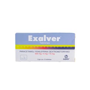 Dextrometorfano     Exalver Gf  10.0 - Tab