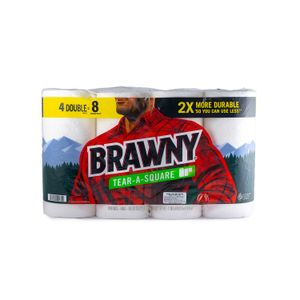 Toallas De Papel  4 Rollos Dobles  Brawny  1.0 - Pza