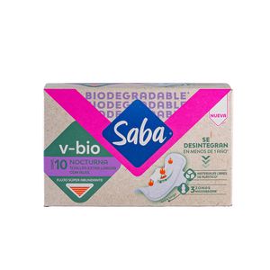 Toalla Femenina  V-Bio Nocturna  Saba  10.0 - Pza