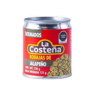 Chiles  Rodajas Jalap Ver Tatemado  La Costeña  220.0 - gr