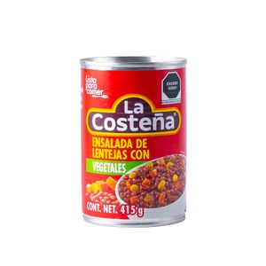Ensalada  Lentejas C/vegetales  La Costeña  415.0 - gr
