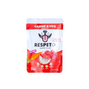 Pouch Para Perro  AdultoS-Carne&vegetales  Respet  100.0 - G