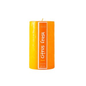 Vela  Cirio Liso Naranja Citrus  Diseño & Hogar   1.0 - Pza