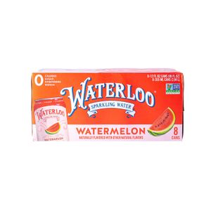 Agua Mineral  Sabor Sandia  Waterloo  8.0 - Pack