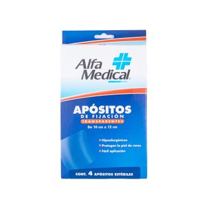 Apositos   Transparente 10x12  Alfa Medical    4.0 - Pza