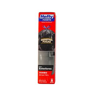 Bolsa Para Basura  Fuerte Exteriores Jumbo  Hefty Strong  8.