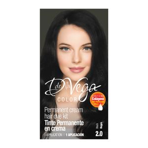 Tinte P/Cabello  Negro 2.0  D De La Vega  1.0 - Pza
