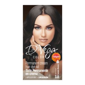 Tinte P/Cabello  CastaÑO Osc 3.0  D De La Vega  1.0 - Pza