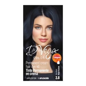 Tinte P/Cabello  Negro Azulado 2.8  D De La Vega  1.0 - Pza