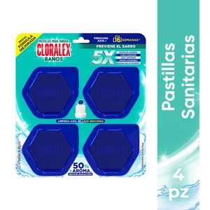 Pastillas  Hex Azul 160gr  Cloralex  4.0 - Pza