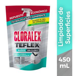 Limpiador Para Baños  Teflex Sin Cloro Repuesto  Cloralex  4