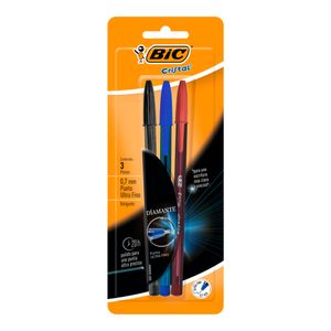 Boligrafo  Ultra Fino Surtido  Bic  3.0 - Pza