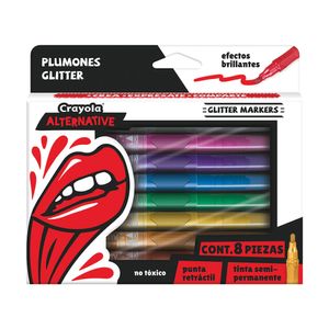 Plumones  Glitter  Crayola  1.0 - Pza
