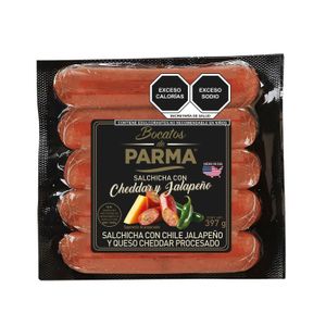 Salchicha Con Cheddar-JalapeÑO  Para Asar  Parma  397.0 - Gr