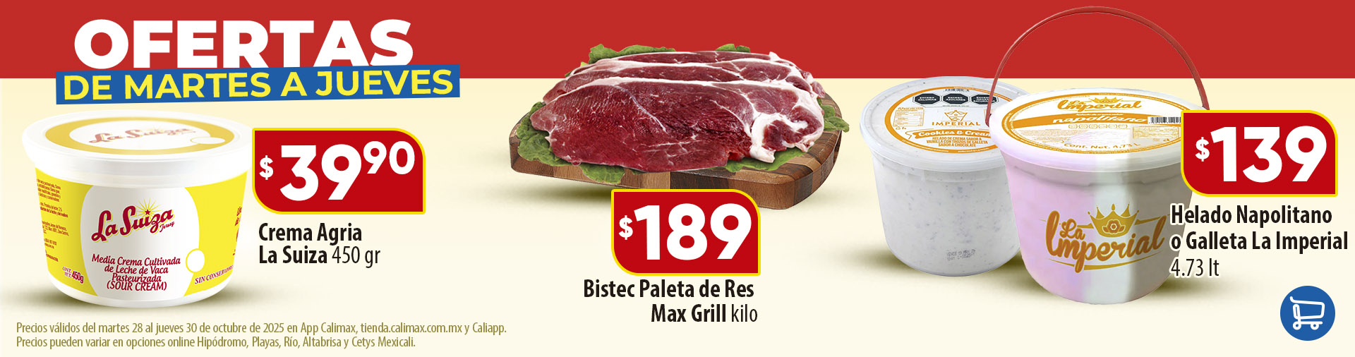 Ofertas Carnes  Martes a Jueves