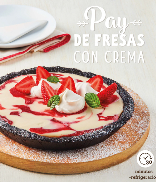 Pay de Fresas con Crema